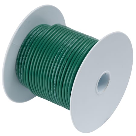 Ancor Primary Wire, Marine, 18 AWG, 1C C, Green, Vinyl, Stranded, 600V, 100 ft. 100310